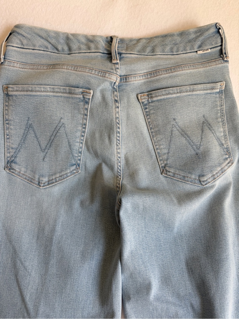 NWOT MOTHER The Roller Sneak Ball’s In Your Court 30 High Rise Wide Leg Flare - Picture 10 of 16
